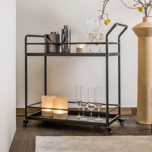 Служебный сервировочный столик - RIO - EUROFASHION HOMETEXTILES & CONCEPTS - для бытового использования / из нержавеющей стали