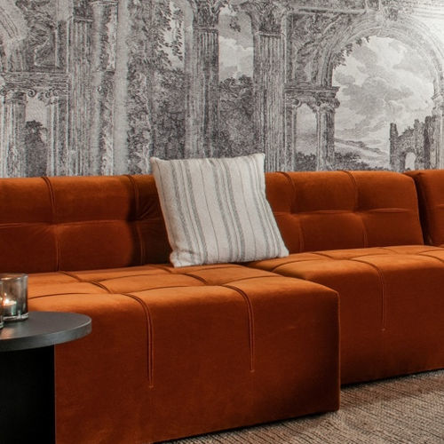Подушка для дивана - IRIS - EUROFASHION HOMETEXTILES & CONCEPTS - квадратная / в полоску / для бытового использования