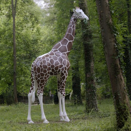 Скульптура из металла - LA GIRAFE - binome - из полимера / для общественных мест