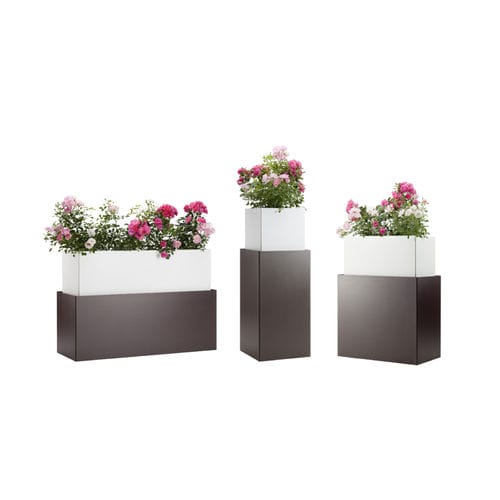 Кадка для садовых растений из бетона - ONE IN ONE - FLORA - прямоугольная / на заказ / современная
