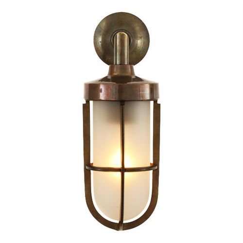 Настенный светильник индустриальный стиль - CLADACH  - Mullan Lighting - для наружного применения / из латуни / из стекла