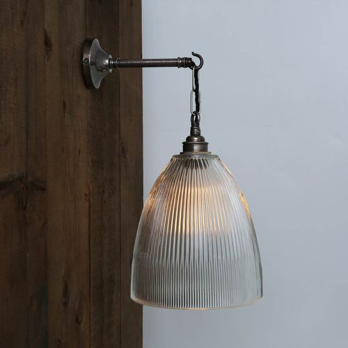 Настенный светильник индустриальный стиль - FEND PRISMATIC  - Mullan Lighting - для интерьера / из латуни / из стекла