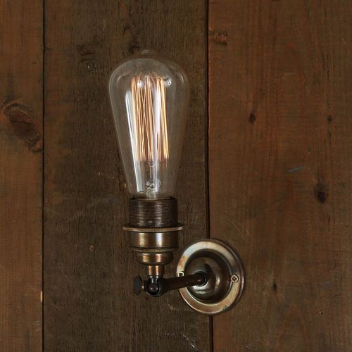 Настенный светильник индустриальный стиль - LOME  - Mullan Lighting - для интерьера / из латуни / регулируемый