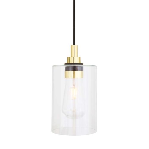 Подвесная лампа - CALDER  - Mullan Lighting - из полированной латуни / из стекла / классическая