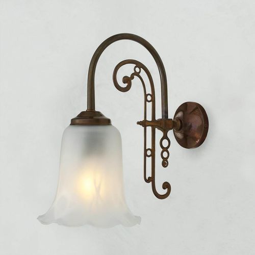Классический настенный светильник - MEDAN - Mullan Lighting - для интерьера / из полированной латуни / из стекла