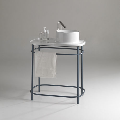 Подставка для умывальника из металла - UP 700 WITH STAND - BLEU PROVENCE - из керамики