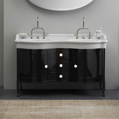 Двойная тумба под умывальник - CLOSED FURNITURE - BLEU PROVENCE - напольная / из дерева / классическая