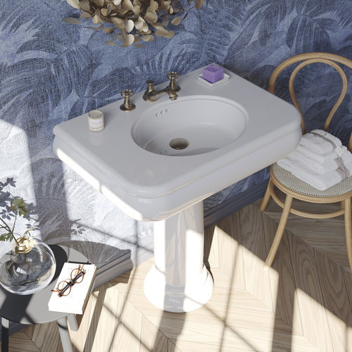 Подвесная раковина - BP380 - BLEU PROVENCE - из керамики / на заказ / со встроенными полотенцесушителями