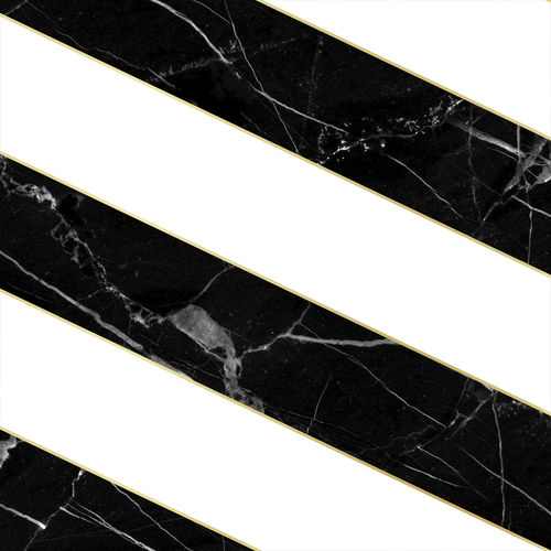 Современный обои - DIAGONAL MARBLE - BLACK &amp; WHITE - Mineheart - из нетканых материалов / в полоску / имитация мрамора