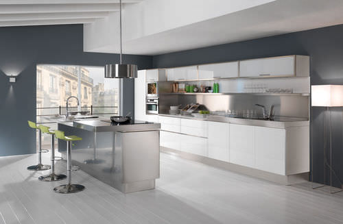 Современная кухня - TREND - ARCA CUCINE ITALIA S.R.L. - из стекла / из камня / из нержавеющей стали