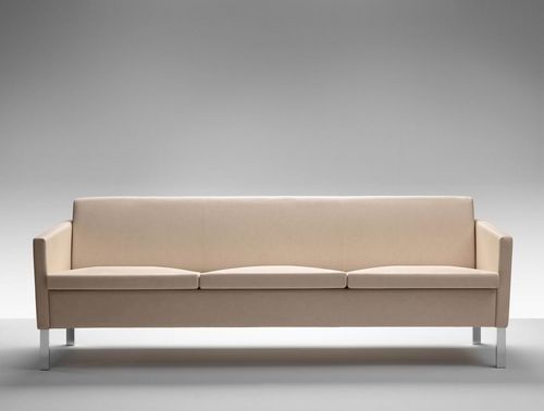 Современный диван - LOUNGE - MASCAGNI - из искусственной кожи / из полиэстера / бежевый