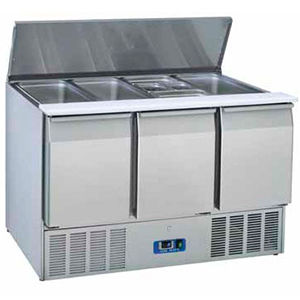 Салатница для профессионального использования - MAGIC SAL 14000 - FRIGEO PERFECT COOLING - из нержавеющей стали / с охлаждением / 3 дверцы