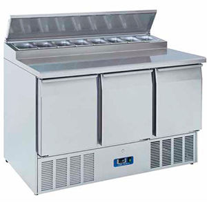 Разделочный стол для сэндвичей - MAGIC SAT 14000 - FRIGEO PERFECT COOLING - из нержавеющей стали / с охлаждением / со встроенным ящиком