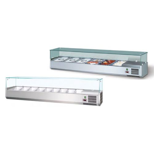 Наприлавочная холодильная витрина - SERIE AKV GN 1/3 - FRIGEO PERFECT COOLING - для торговли / по индивидуальному заказу