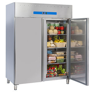 Холодильник с двойной дверью - LOGIC C 1400 - FRIGEO PERFECT COOLING - для профессионального использования / отдельно стоящий / стеклянный