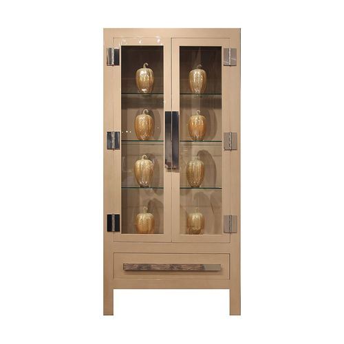 Современный шкаф-витрина - M 2108 - GUADARTE - напольный / из металла / из стекла