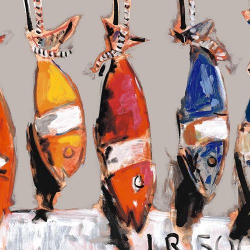 Обивочная ткань - LES THONS  - Olivier Thévenon Selection - с рисунком животных / из хлопка / моющаяся