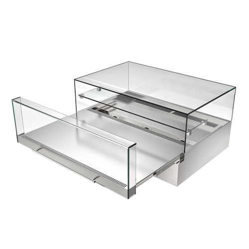 Стоечная холодильная витрина - Gold - Moving Glass & Metal Design - полочная / для кондитерских изделий / из нержавеющей стали