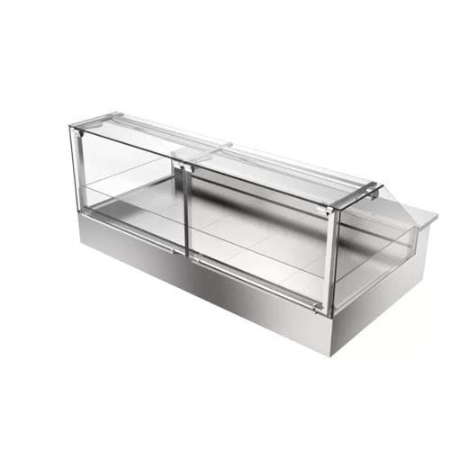 Стоечная холодильная витрина - Nancy - Moving Glass & Metal Design - полочная / для кондитерских изделий / из нержавеющей стали