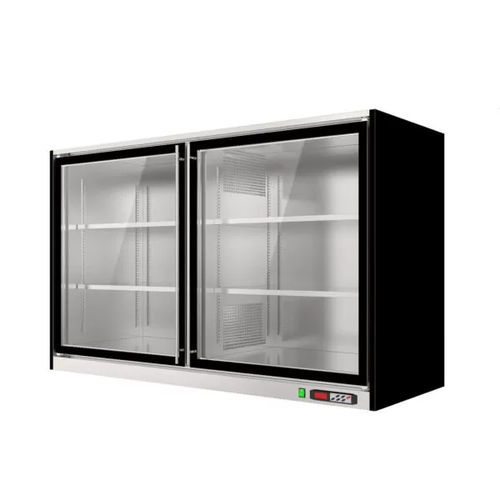 Стоечная холодильная витрина - Aura - Moving Glass & Metal Design - для мясоперерабатывающего предприятия / из нержавеющей стали / из алюминия