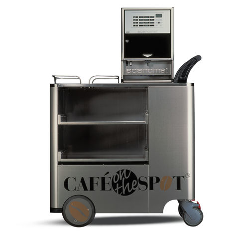 Служебная тележка - CAFÉ ON THE SPOT - SCANOMAT - для подносов / для профессионального использования / из стали
