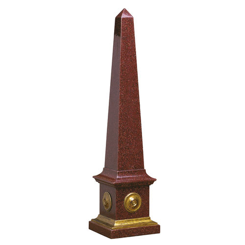 Скульптура из мрамора - OBELISK TALL - ACANTO - из полимера / ручной работы / отдельностоящая