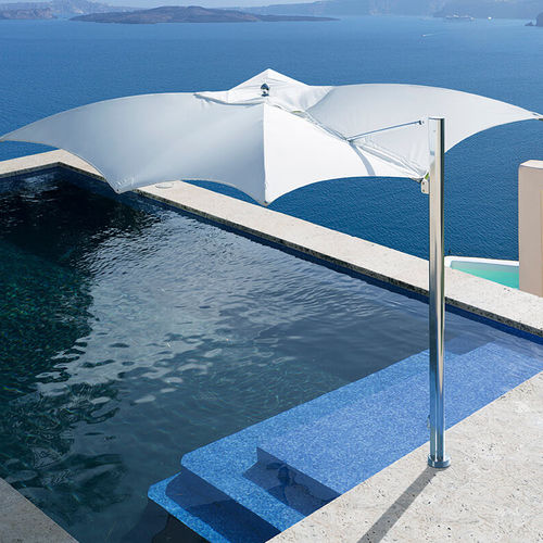 Квадратный зонт от солнца - OCEAN MASTER MAX MANTA CANTILEVER  - TUUCI - со смещением / из ткани / из алюминия
