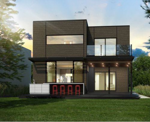 Сборный дом - MAISON - Industries Bonneville - современный / двухэтажный