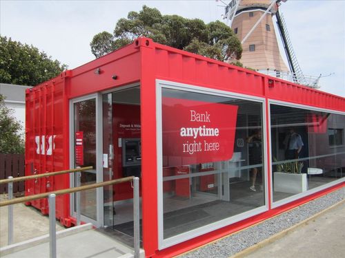 Контейнер для профессионального использования - WESTPAC MOBILE BANK BRANCH FOXTON - addis container - для стройки