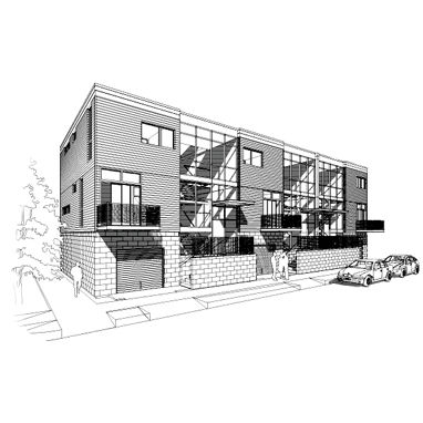 Сборное здание - GREENBELT TOWNHOUSE - wieler - модульное / из дерева / каркас смешанного типа