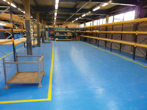 Напольное покрытие из жидкой эпоксидной смолы - WATER BASED RAPID - Watco Industrial Flooring - покрытое воском / имитация вощеного бетона / с высоким сопротивлением