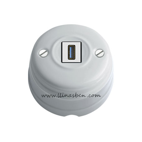 Розетка USB - IDEAL - Llinàs BCN - настенная / для поверхностного монтажа / из фарфора