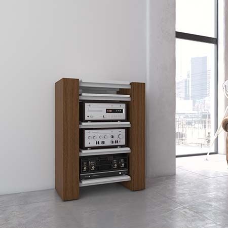 Современная мебель hi-fi - X-LINIE RACK XL - Handelsagentur Lars Schnepel UG - из дерева / с полками