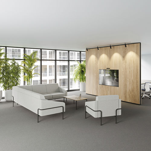 Современный диван - COM4LOUNGE - Viasit GmbH - из губки / из пластика / из стали