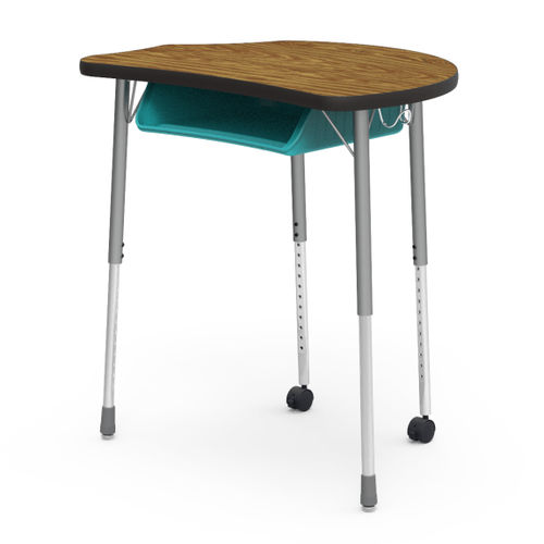 Современный стол - MOLECULE DESK WITH BOOK BOX - Virco - из стали / из ламината высокого давления / из пластика