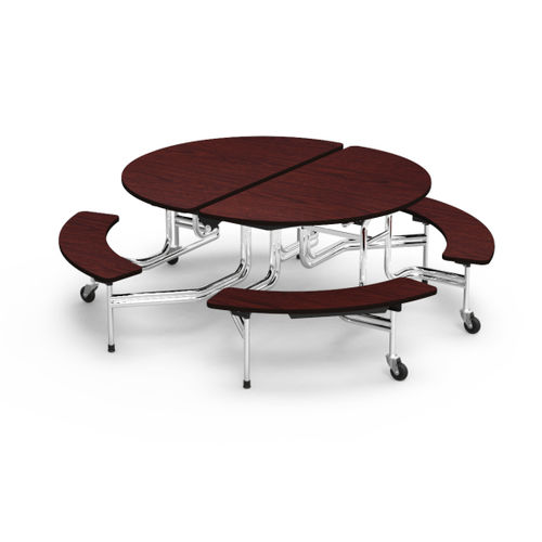 Современный обеденный стол - MT MOBILE BENCH - Virco - из стали / из ламината высокого давления / с основанием из стали