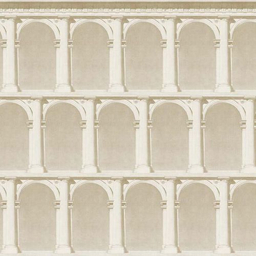 Современный обои - ARCHE & COLUMNS /3 - Papiers de Paris - с рисунком / имитация бетона / синий