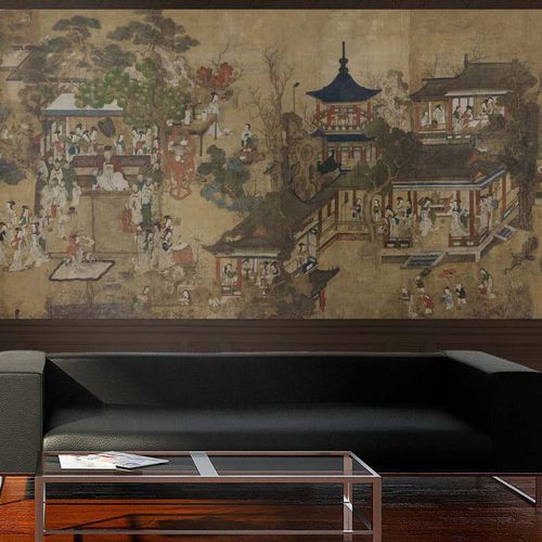 Классический обои - CHINESE PANORAMIC - Papiers de Paris - с китайскими мотивами / сцены из жизни / имитация обоев