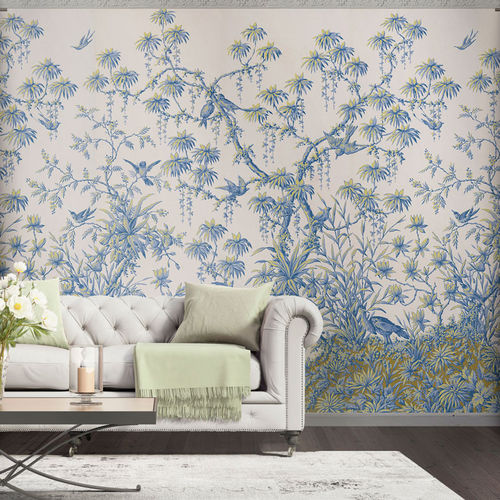 Классический обои - JAPANESE DECOR - Papiers de Paris - панорамный / с китайскими мотивами / имитация обоев