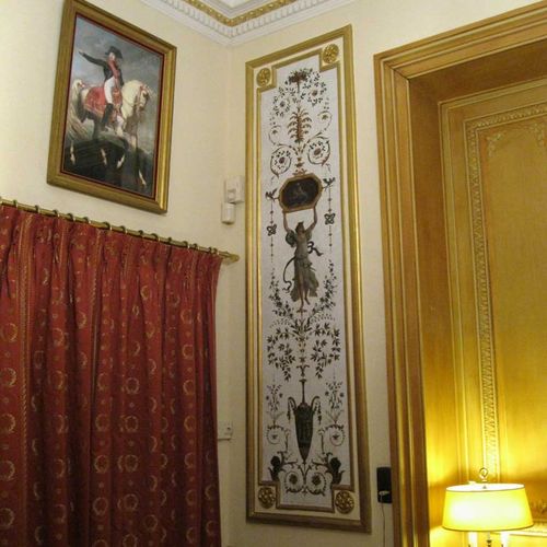 Декоративная панель для настила - BOUDOIR DE LA REINE - GROTESQUE N°1 - Papiers de Paris - настенная / с высоким сопротивлением / из дерева