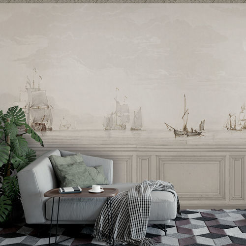 Современный обои - CALM SEA - Papiers de Paris - природный мотив / панорамный / имитация ткани