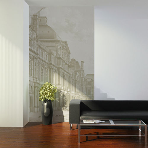 Классический обои - PARIS ENGRAVING - Papiers de Paris - панорамный / эскиз / сцены из жизни