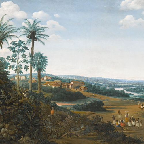 Классический обои - BRASILIAN PLANTATION - Papiers de Paris - панорамный / сцены из жизни / имитация обоев