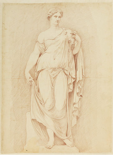 Классический обои - ROMAN STATUE - Papiers de Paris - сцены из жизни / имитация ткани / песочный