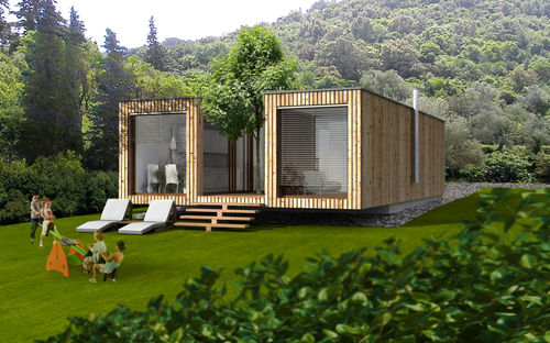 Сборный дом - EK 007 - ekokoncept, wooden prefabricated buildings, d.o.o - экологический / современный / одноэтажный