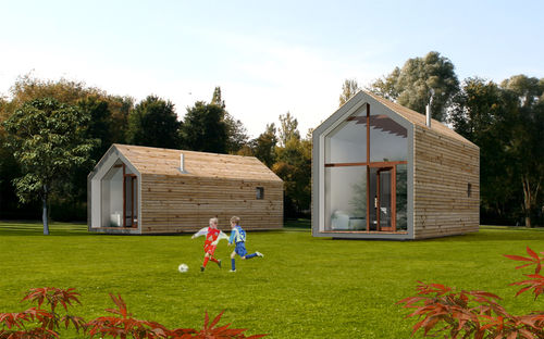 Сборный дом - EK 015 - ekokoncept, wooden prefabricated buildings, d.o.o - экологический / современный / с деревянным каркасом