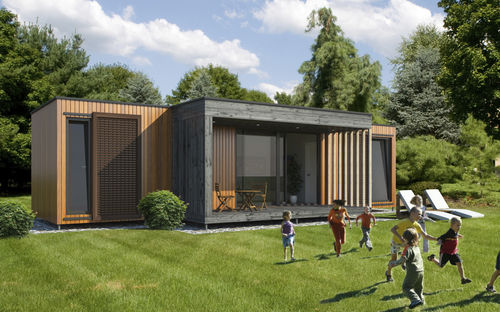 Сборный минидом - EK 017 - ekokoncept, wooden prefabricated buildings, d.o.o - модульный / современный / из дерева