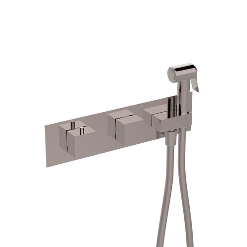 Однорычажный смеситель для душа - 19810/C-120-CR - CARIMALI design shower_space - настенный / термостатический / из хромированного металла