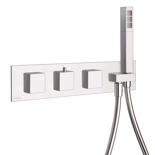 Однорычажный смеситель для душа - 21840-CR - CARIMALI design shower_space - настенный / термостатический / из ABS