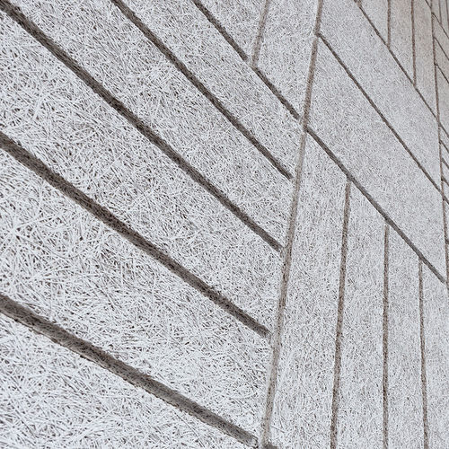 Настенная акустическая панель - TILES - Troldtekt A/S - для потолков / из деревобетона / квадратная